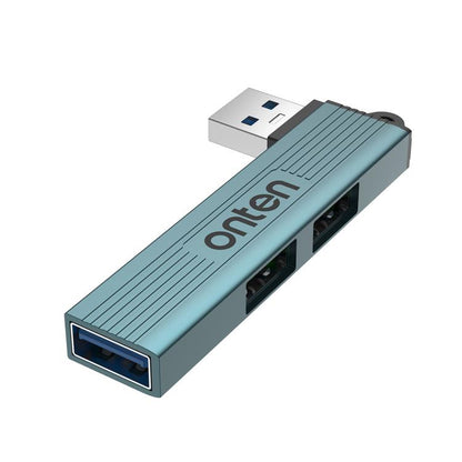 Onten US51 3 in 1 USB 3.0 HUB(Pine Green) - USB 3.0 HUB by Onten | Online Shopping UK | buy2fix