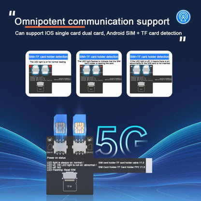 JCID V1S Pro / V1SE SIM Card Holder Testing Set for iPhone 5-16 / Android SIM + TF Card - Test Tools by JC | Online Shopping UK | buy2fix