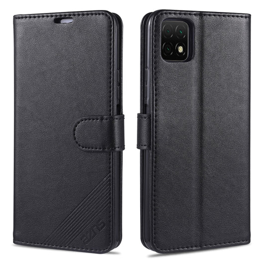 For  Huawei Enjoy 20 AZNS Sheepskin Texture Horizontal Flip Leather Case with Holder & Card Slots & Wallet(Black) - Huawei Cases by AZNS | Online Shopping UK | buy2fix