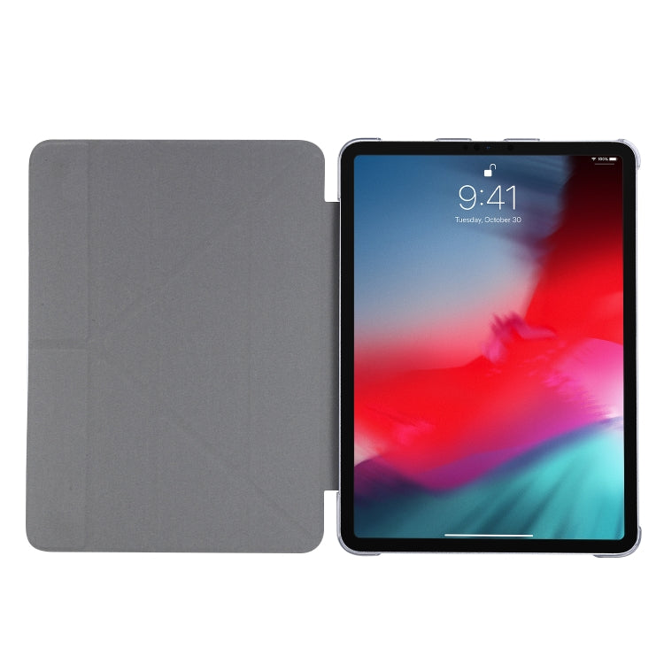 Silk Texture Horizontal Deformation Flip Leather Case with Three-folding Holder For iPad Air 11 2024 / Air 2022 / 2020 10.9(White) - iPad Air (2022) / (2020) 10.9 Cases by buy2fix | Online Shopping UK | buy2fix