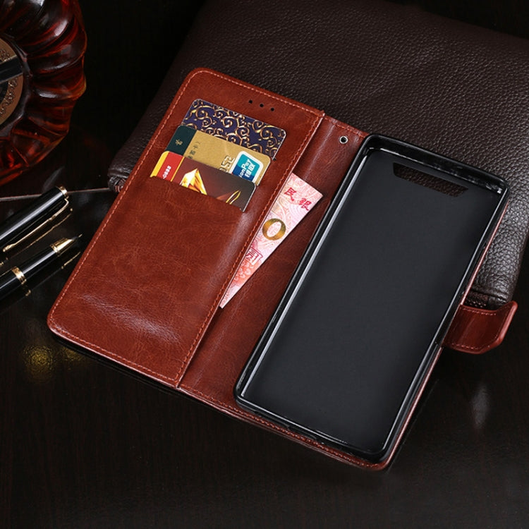 For Blackview BV5500 idewei Crazy Horse Texture Horizontal Flip Leather Case with Holder & Card Slots & Wallet(Brown) - More Brand by idewei | Online Shopping UK | buy2fix