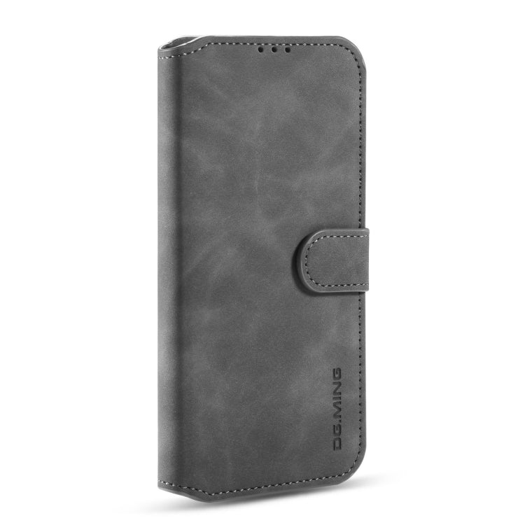 For Samsung Galaxy M11 / A11 (EU Version) DG.MING Retro Oil Side Horizontal Flip Case with Holder & Card Slots & Wallet(Grey) - Galaxy Phone Cases by DG.MING | Online Shopping UK | buy2fix