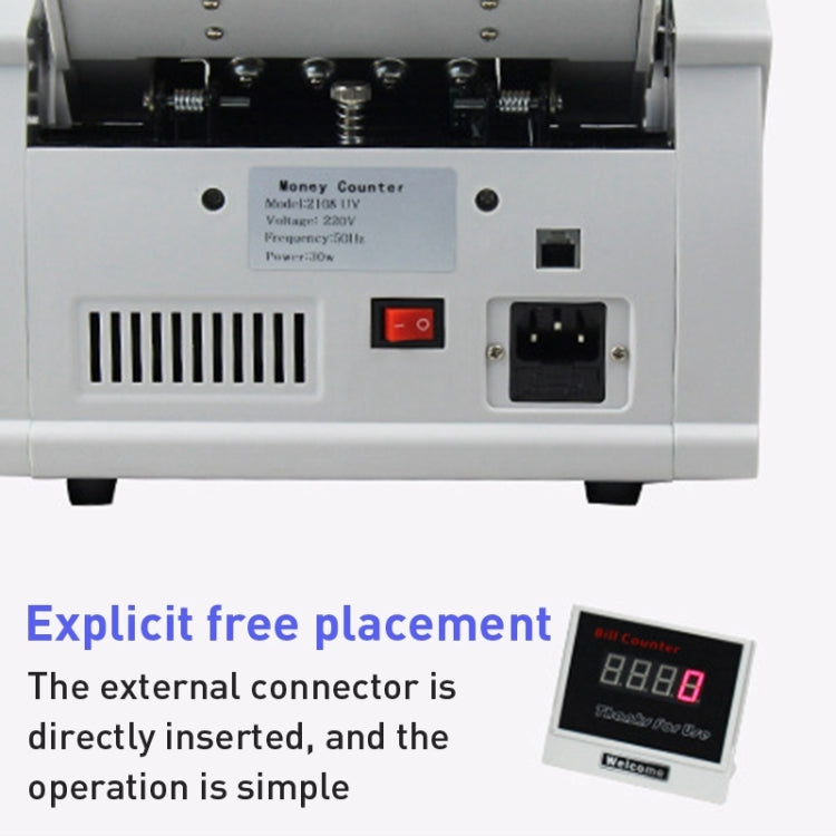 2108UV/IR Portable Multi-Currency Currency Counter, Specification: AU Plug - Currency Counter by buy2fix | Online Shopping UK | buy2fix