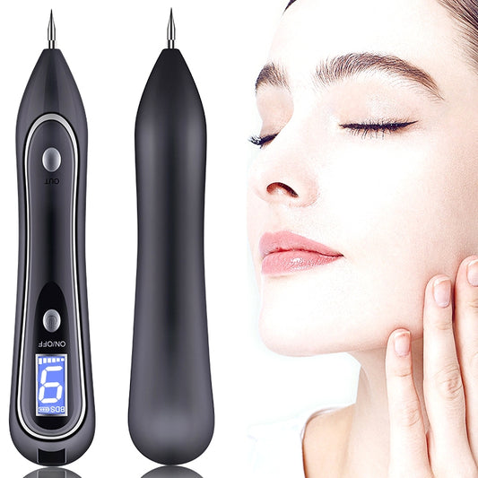SONGSUN X2 Professional Portable Skin Spot Tattoo Freckle Removal Machine Mole Dot Removing Laser Plasma Beauty Care Pen with LCD Display Screen & 9 Gears Adjustment(Black) - Beauty Instrument by buy2fix | Online Shopping UK | buy2fix