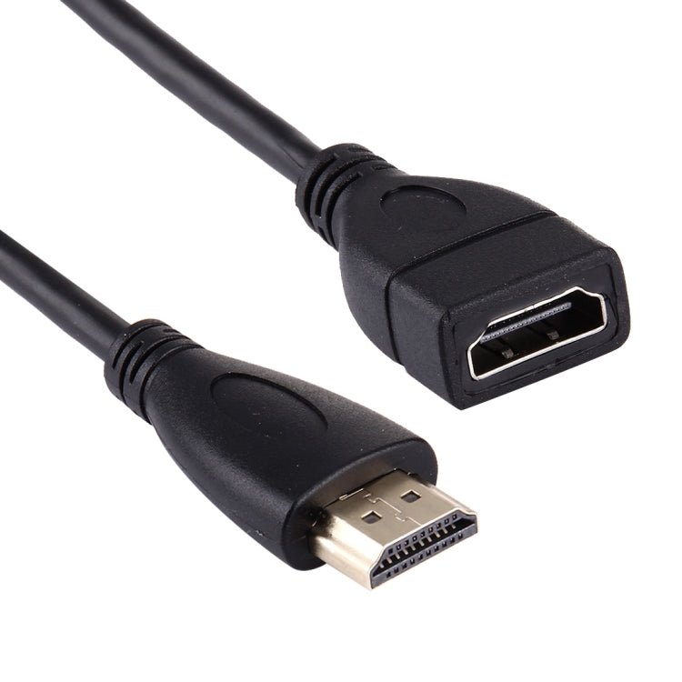 HDMI 19 Pin Male to HDMI 19 Pin Female Retractable Coiled Adapter Cable, Coiled Cable Stretches to 1.5m - Cable by buy2fix | Online Shopping UK | buy2fix