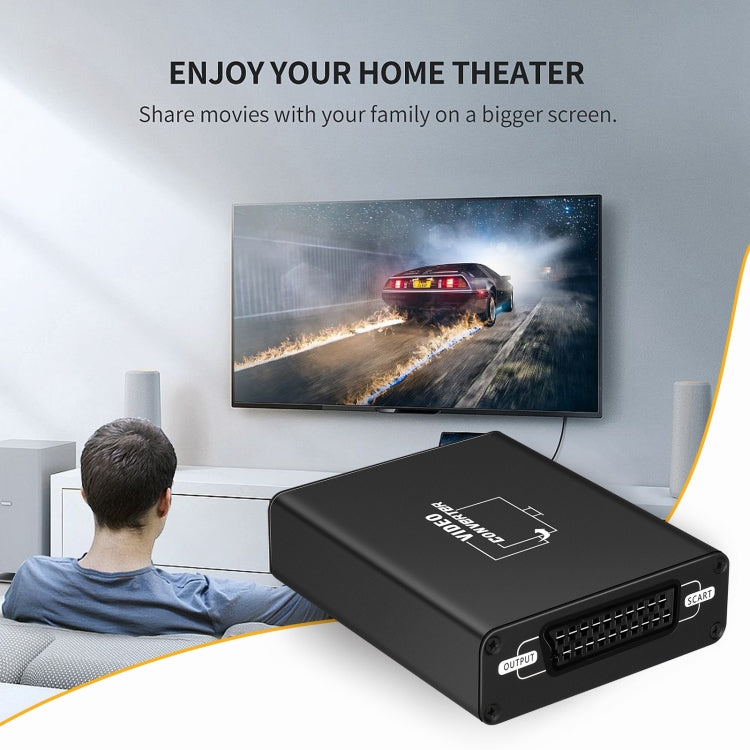 NEWKENG C8 HDMI to SCART Video Converter - Converter by buy2fix | Online Shopping UK | buy2fix