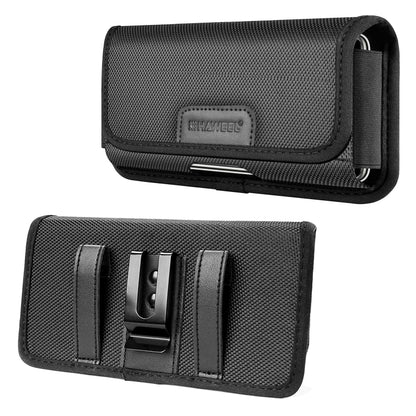 HAWEEL 4.7 inch Nylon Cloth Phone Belt Clip Horizontal Carrying Pouch with Card Slot (Black) -  by HAWEEL | Online Shopping UK | buy2fix