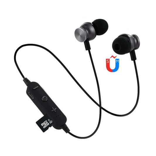 F17 Bluetooth 4.2 Hanging Neck Design Bluetooth Headset, Support Music Play & Switching & Volume Control & Answer(Black) - Neck-mounted Earphone by buy2fix | Online Shopping UK | buy2fix