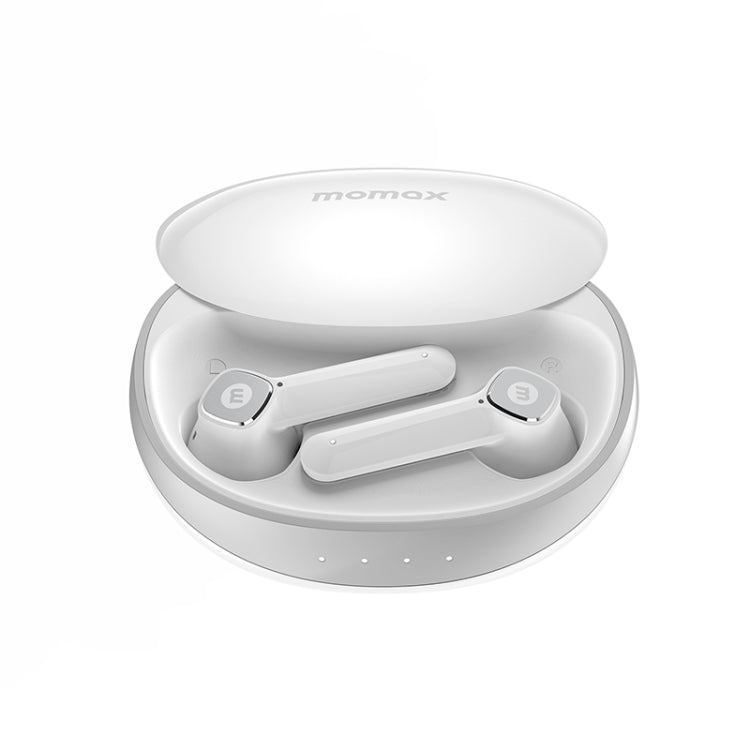 MOMAX Pills Lite3 Small Shell True Wireless Noise Cancelling Bluetooth Earphones(White) - Bluetooth Earphone by MOMAX | Online Shopping UK | buy2fix