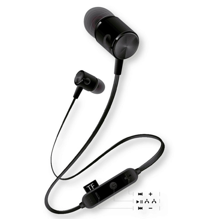 MG-G20 Bluetooth 4.2 Sport Wireless Bluetooth Earphone, Support Card(Black) - Neck-mounted Earphone by buy2fix | Online Shopping UK | buy2fix