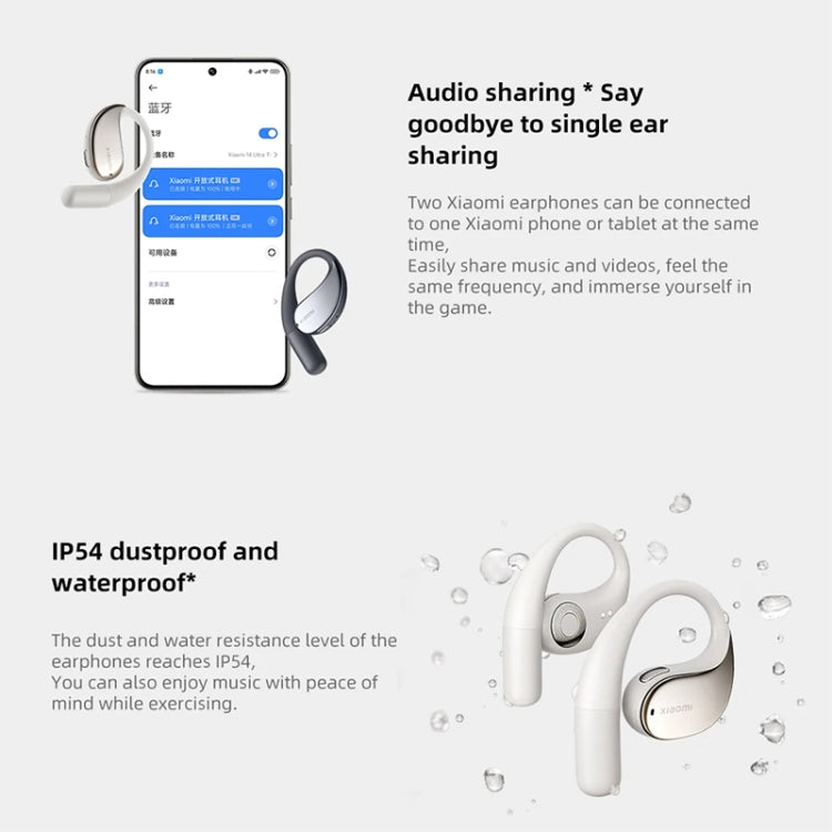 Original Xiaomi Bluetooth 5.3 Open-Ear Wireless Bluetooth Earbuds (Gold) - Bluetooth Earphone by Xiaomi | Online Shopping UK | buy2fix