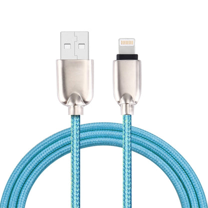 1m Woven 108 Copper Cores 8 Pin to USB Data Sync Charging Cable for iPhone, iPad(Blue) - Normal Style Cable by buy2fix | Online Shopping UK | buy2fix