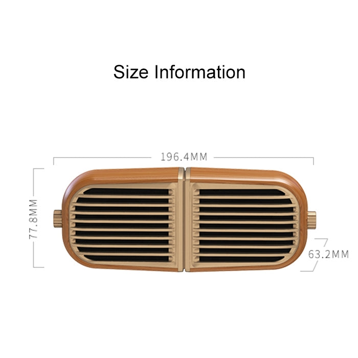 Oneder V8 Magnetic Suction Pair Stereo Sound Box Wireless Bluetooth Speaker with Strap, Support Hands-free & TF Card & AUX & USB Drive(Champagne Gold) - Desktop Speaker by OneDer | Online Shopping UK | buy2fix