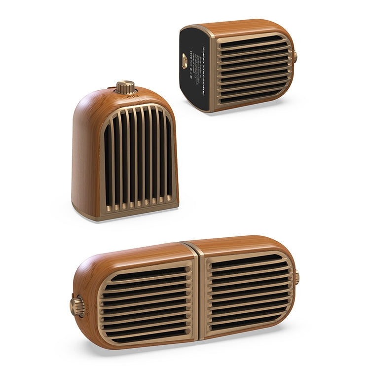 Oneder V8 Magnetic Suction Pair Stereo Sound Box Wireless Bluetooth Speaker with Strap, Support Hands-free & TF Card & AUX & USB Drive(Champagne Gold) - Desktop Speaker by OneDer | Online Shopping UK | buy2fix