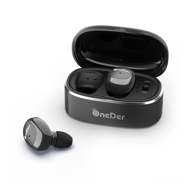 Oneder W11 True TWS Wireless Bluetooth Earphones Earbuds Stereo Headset(Black) - TWS Earphone by OneDer | Online Shopping UK | buy2fix