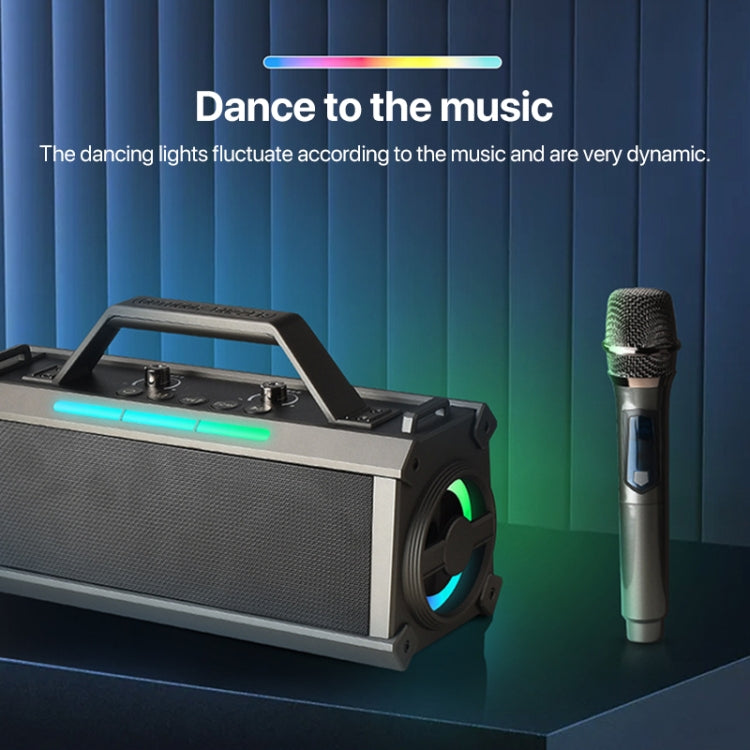 L202 Portable Outdoor Wireless Bluetooth Speaker Home Karaoke Speaker, Style: Single Mic - Desktop Speaker by buy2fix | Online Shopping UK | buy2fix