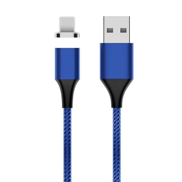 M11 5A USB to 8 Pin Nylon Braided Magnetic Data Cable, Cable Length: 2m (Blue) - Charging Cable & Head by buy2fix | Online Shopping UK | buy2fix