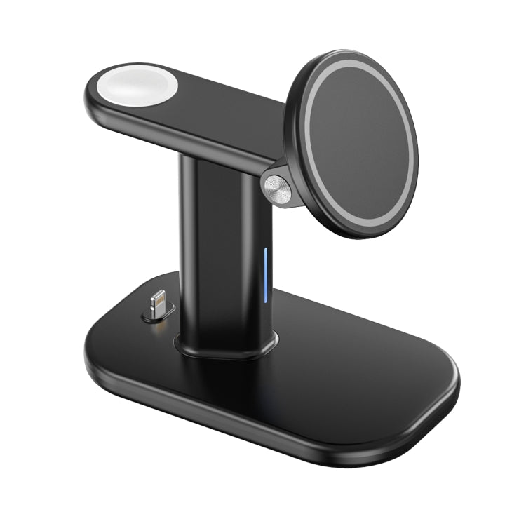 JJT-A70 15W 3 in 1 Multifunctional Magnetic Wireless Charging Holder (Black) - Wireless Charger by buy2fix | Online Shopping UK | buy2fix