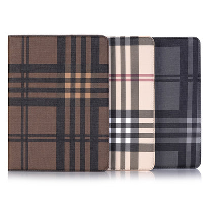 Plaid Texture Horizontal Flip PU Leather Case for iPad Air 11 2024 / iPad Pro 11 inch (2018), with Holder & Card Slots & Wallet(White) - iPad Pro 11 (2018) Cases by buy2fix | Online Shopping UK | buy2fix