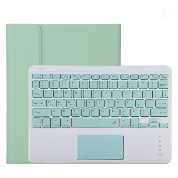 TG11BC Detachable Bluetooth Green Keyboard Microfiber Leather Tablet Case for iPad Pro 11 inch (2020), with Touchpad & Pen Slot & Holder (Green) - For iPad Pro by buy2fix | Online Shopping UK | buy2fix