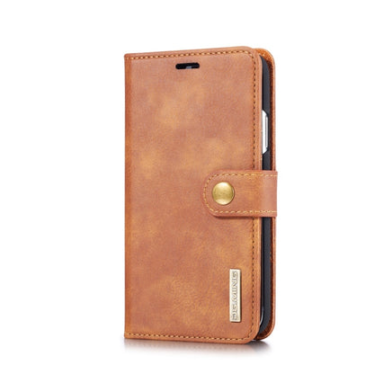 For iPhone XR DG.MING Crazy Horse Texture Flip Detachable Magnetic Leather Case with Holder & Card Slots & Wallet (Brown) - More iPhone Cases by DG.MING | Online Shopping UK | buy2fix