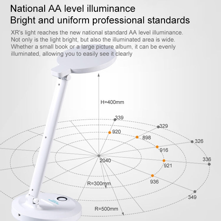 LED Student Learning Eye Protection Foldable Rechargeable Desk Lamp, Built-in 8000mAh Battery - Desk Lamps by buy2fix | Online Shopping UK | buy2fix