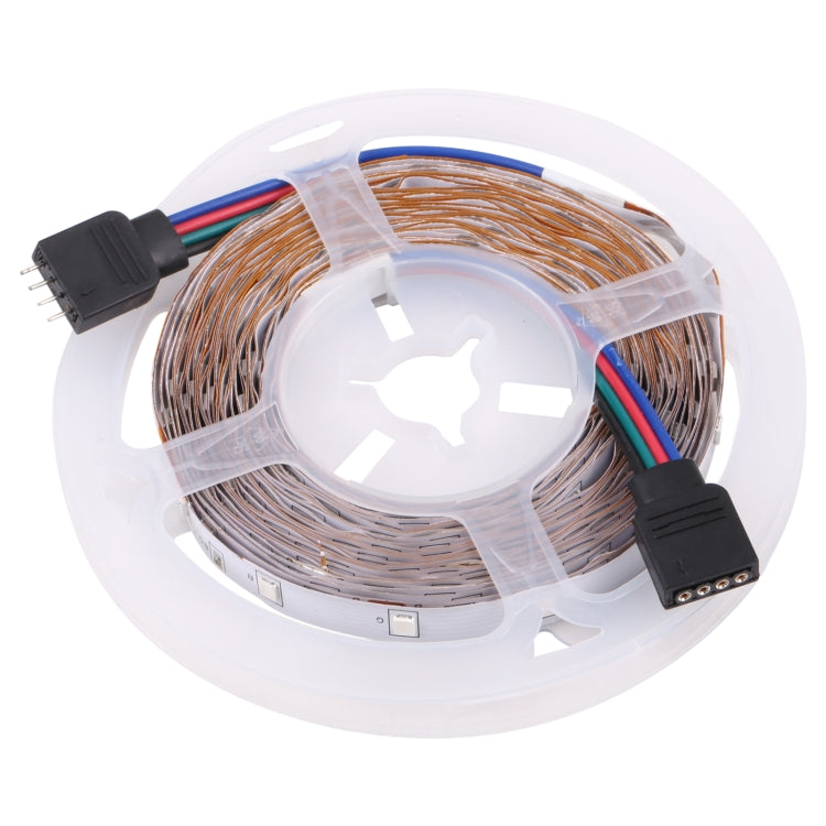 Bare Board 2835 SMD RGB LED Rope Light, 60 LED/m, Length: 5m, 12V 2A 100-240V, with 24-key Remote Control(EU Plug) - Bare Board Light by buy2fix | Online Shopping UK | buy2fix