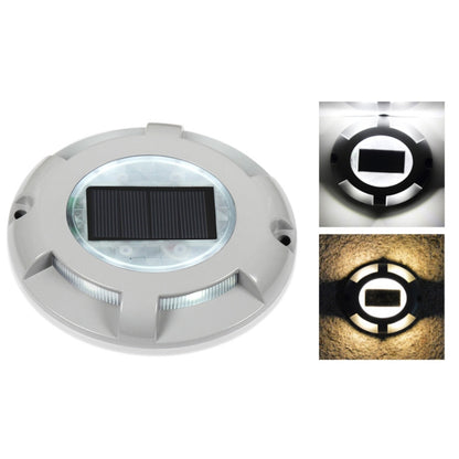 LED High Pressure Resistant Solar Powered Embedded Ground Lamp IP65 Waterproof Outdoor Garden Lawn Lamp, White Light 6000K - Buried Lights by buy2fix | Online Shopping UK | buy2fix