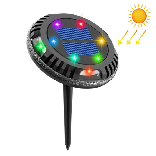 TG-JG00126 10 LEDs Solar Outdoor Waterproof Plastic Garden Decorative Ground Plug Light Intelligent Light Control Buried Light, Colorful Dimming - Solar Lights by buy2fix | Online Shopping UK | buy2fix