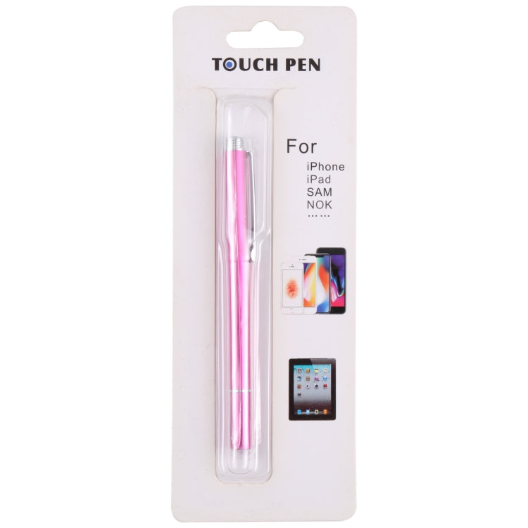 Universal Silicone Disc Nib Capacitive Stylus Pen (Rose Red) - Stylus Pen by buy2fix | Online Shopping UK | buy2fix