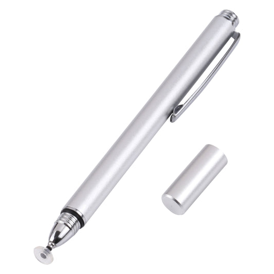 Universal Silicone Disc Nib Capacitive Stylus Pen (Silver) - Stylus Pen by buy2fix | Online Shopping UK | buy2fix