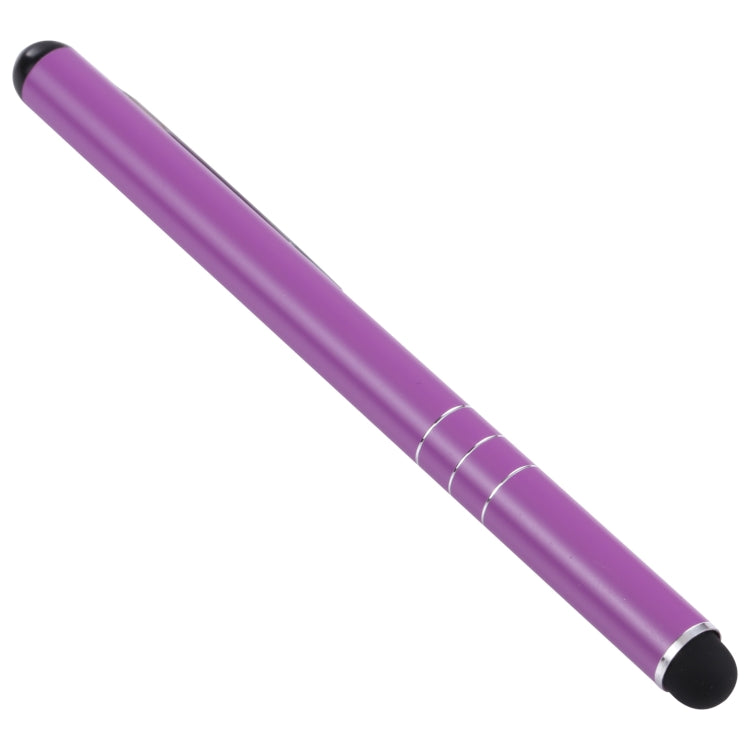 Universal Three Rings Mobile Phone Writing Pen (Purple) - Stylus Pen by buy2fix | Online Shopping UK | buy2fix