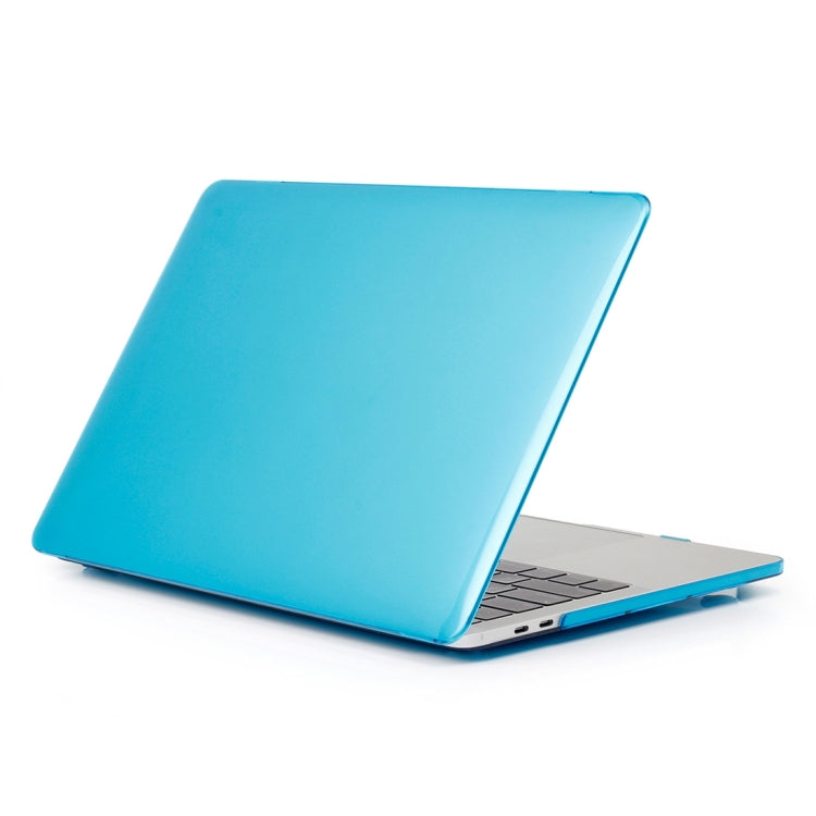 ENKAY Hat-Prince 2 in 1 Crystal Hard Shell Plastic Protective Case + US Version Ultra-thin TPU Keyboard Protector Cover for 2016 New MacBook Pro 15.4 inch with Touchbar (A1707)(Blue) - MacBook Pro Cases by ENKAY | Online Shopping UK | buy2fix