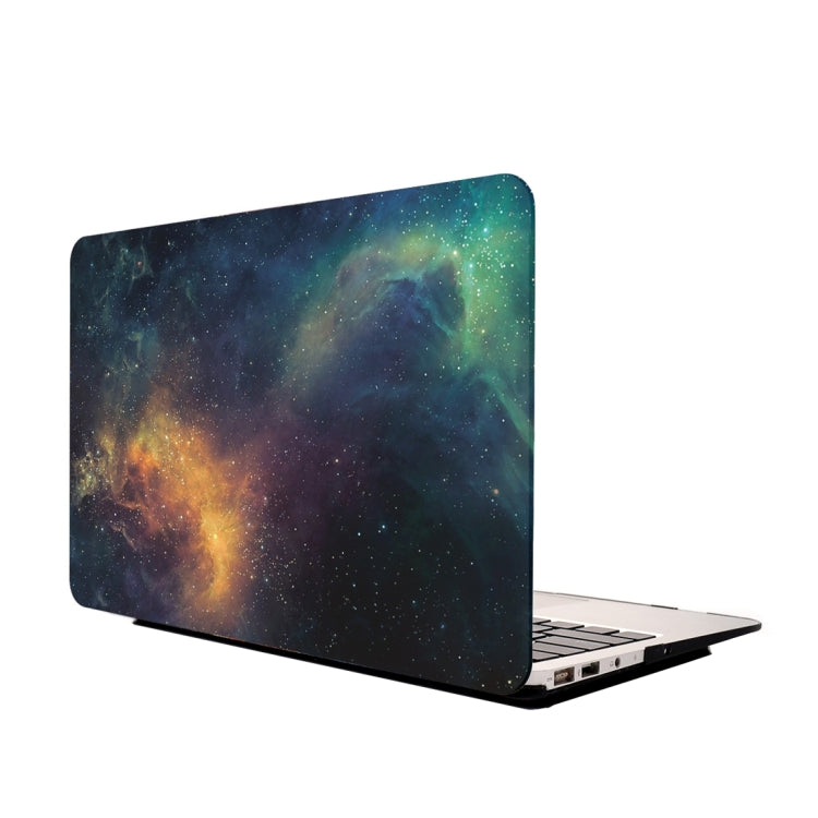 For Macbook Air 13.3 inch Starry Sky Patterns Apple Laptop Water Decals PC Protective Case(Green) - MacBook Air Cases by buy2fix | Online Shopping UK | buy2fix