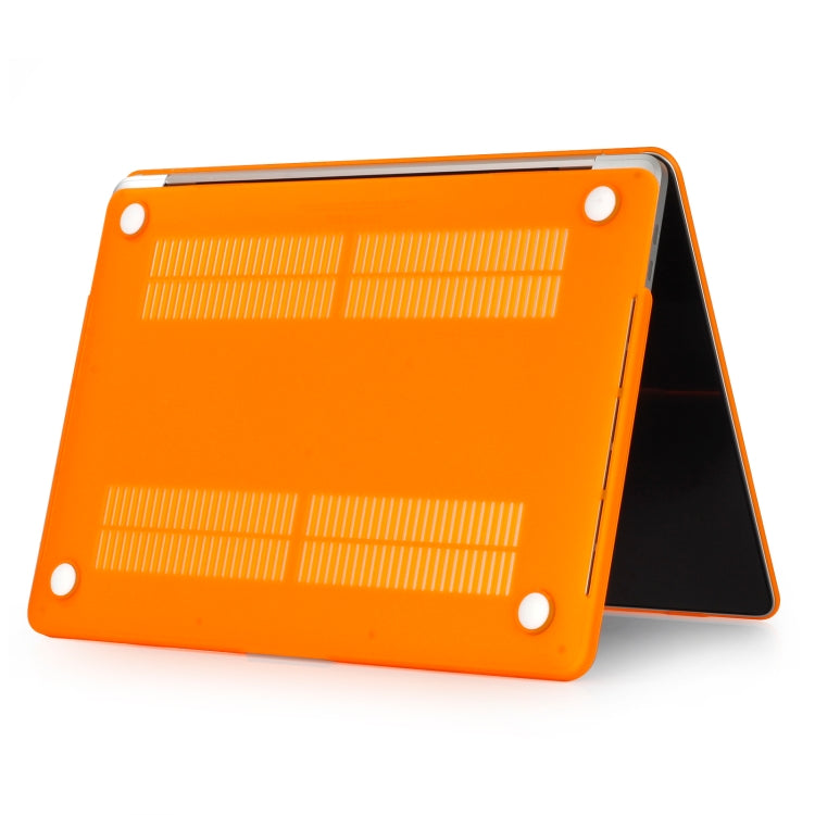 Laptop Frosted Style PC Protective Case for MacBook Pro 15.4 inch A1990 (2018)(Orange) - MacBook Pro Cases by buy2fix | Online Shopping UK | buy2fix