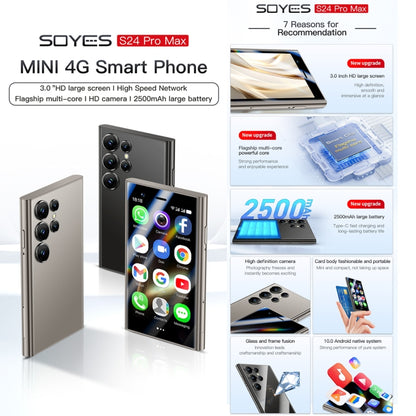 SOYES S24 Pro Max, 2GB+16GB, 3.0 inch Android 10.0 MTK6737M Quad Core, Bluetooth, WiFi, Network: 4G, Dual SIM, Support Google Play Store (Black) - SOYES by SOYES | Online Shopping UK | buy2fix