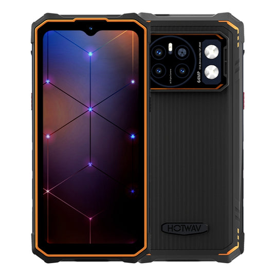 [HK Warehouse] HOTWAV CYBER 13, IP68/IP69K Rugged Phone, 8GB+128GB, 10800mAh, 6.6 inch Android 14.0 Unisoc T606 Octa Core, Network: 4G, NFC, OTG (Orange) - Other by HOTWAV | Online Shopping UK | buy2fix