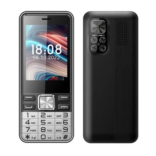 S5630, 2.8 inch, 3000mAh, 21 Key, Support Bluetooth, Flashlight, GSM, Quad SIM (Black) - SERVO by buy2fix | Online Shopping UK | buy2fix