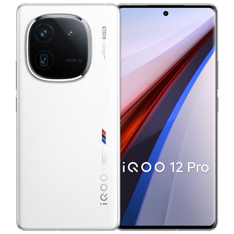 vivo iQOO 12 Pro, Triple Back Cameras, 16GB+256GB, Face ID / Fingerprint Identification, 6.78 inch Android 14 OriginOS 4 Snapdragon 8 Gen 3 Octa Core, OTG, NFC, Network: 5G, Support Google Play (White) - vivo by vivo | Online Shopping UK | buy2fix