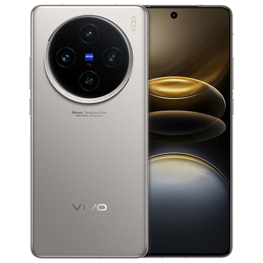 vivo X100s, Triple Back Cameras, 12GB+256GB, Face ID / Fingerprint Identification, 6.78 inch Android 14 OriginOS 4 Dimensity 9300+ Octa Core, OTG, NFC, Network: 5G, Support Google Play (Titanium Color) - vivo by vivo | Online Shopping UK | buy2fix