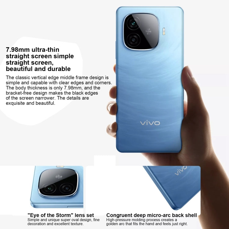 vivo Y200 GT, Dual Back Cameras, 8GB+128GB, Face ID Screen Fingerprint Identification, 6.78 inch Android 14.0 OriginOS 4 Snapdragon 7 Gen 3 Octa Core 2.63GHz, OTG, NFC, Network: 5G, Support Google Play (Black) - vivo by vivo | Online Shopping UK | buy2fix