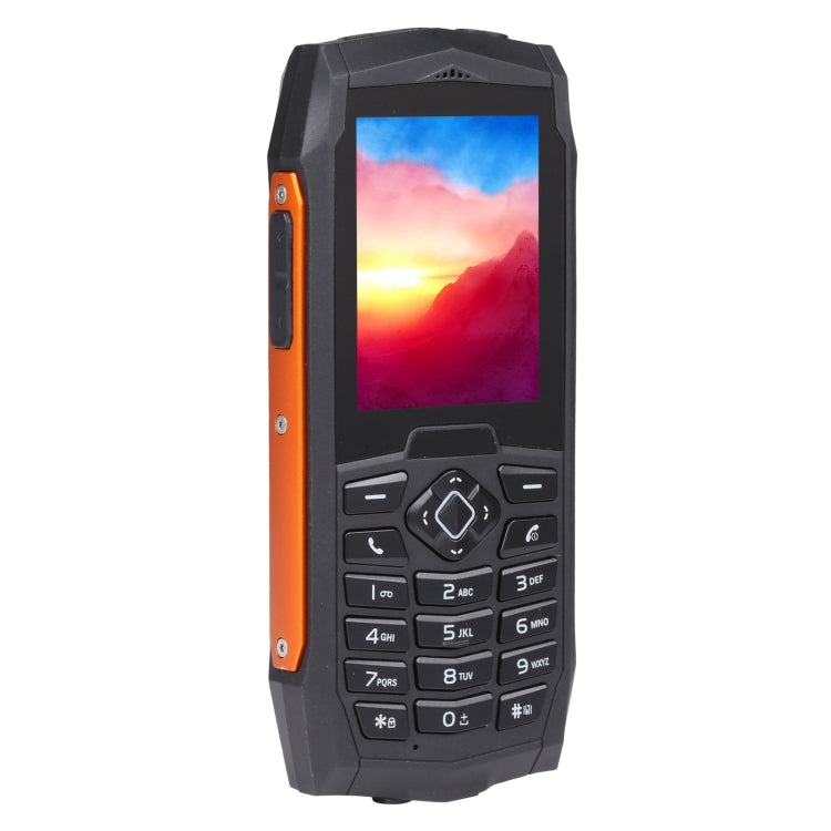 Rugtel R1D Rugged Phone, IP68 Waterproof Dustproof Shockproof, 2.4 inch, MTK6261D, 2000mAh Battery, Loud Box Speaker, FM, Network: 2G, Dual SIM(Orange) - Others by Rugtel | Online Shopping UK | buy2fix