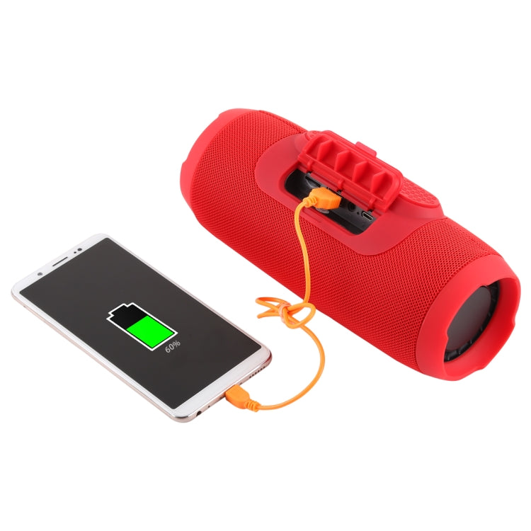 Charge3 Life Waterproof Bluetooth Stereo Speaker, Built-in MIC, Support Hands-free Calls & TF Card & AUX IN & Power Bank(Red) - Waterproof Speaker by buy2fix | Online Shopping UK | buy2fix