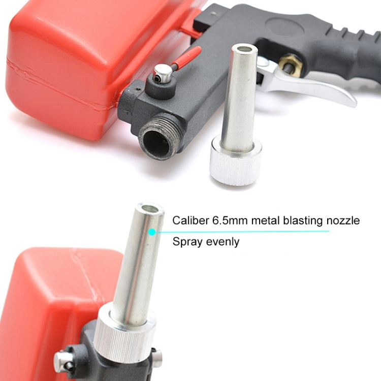 Portable Red Gravitational Sandblasting Machine Mini Rust-proof Sandblaster - Others by buy2fix | Online Shopping UK | buy2fix