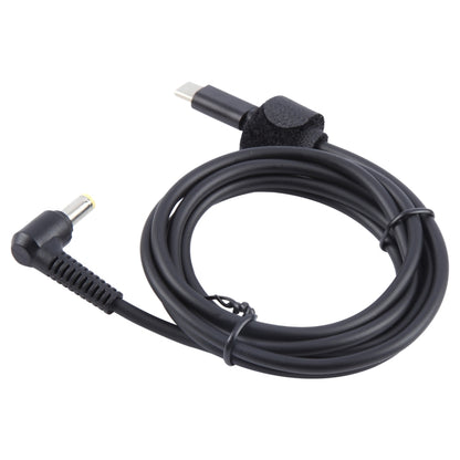 PD65W USB-C / Type-C Elbow to 5.5 x 2.5mm Laptop Power Charging Cable 1.5m (Black) - Universal Power Adapter by buy2fix | Online Shopping UK | buy2fix