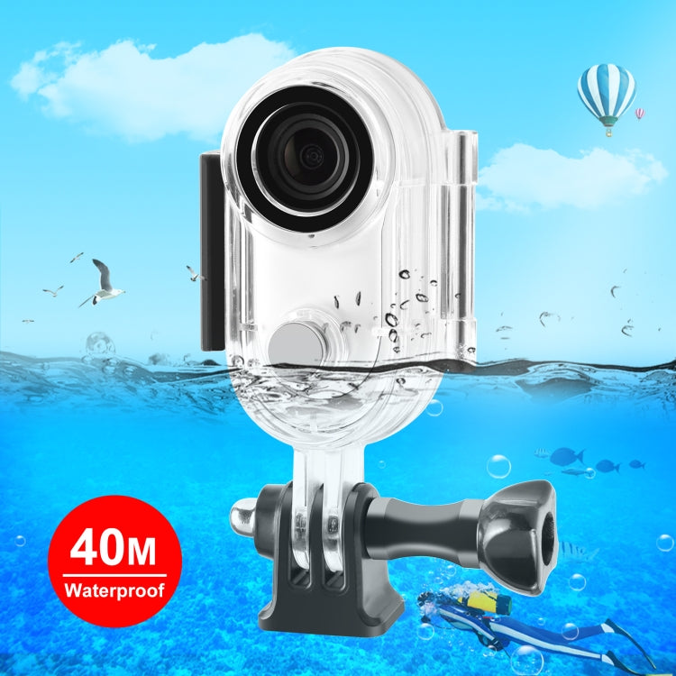 For Insta360 GO 3 / GO 3S PULUZ 40m Underwater Waterproof Housing Case with Base Adapter & Screw (Transparent) - Case & Bags by PULUZ | Online Shopping UK | buy2fix