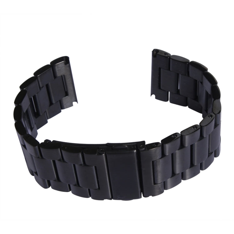 For Apple Watch 42mm Classic Buckle Steel Watch Band, Only Used in Conjunction with Connectors ( S-AW-3293 )(Black) - Watch Bands by buy2fix | Online Shopping UK | buy2fix