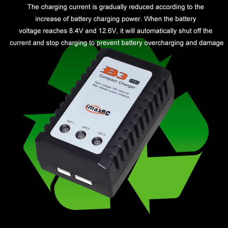 ImaxRC 7.4V/11.1V 2S/3S Model Aircraft Drone Lithium Battery Intelligent Balance Charger(EU Plug) - Charger by buy2fix | Online Shopping UK | buy2fix