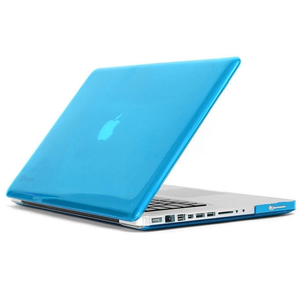 ENKAY for MacBook Pro 15.4 inch (US Version) / A1286 4 in 1 Crystal Hard Shell Plastic Protective Case with Screen Protector & Keyboard Guard & Anti-dust Plugs(Blue) - MacBook Pro Cases by ENKAY | Online Shopping UK | buy2fix