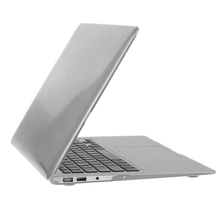 ENKAY for Macbook Air 11.6 inch (US Version) / A1370 / A1465 Hat-Prince 3 in 1 Crystal Hard Shell Plastic Protective Case with Keyboard Guard & Port Dust Plug(Grey) - MacBook Air Cases by ENKAY | Online Shopping UK | buy2fix